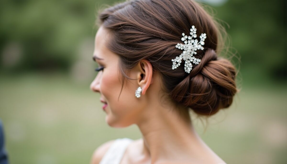 Mariage : Sublimez votre coiffure avec des pinces en strass et perles, nos astuces pour un look élégant