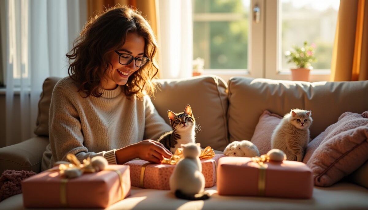 Cadeaux pour amoureuse des chats : idées pour gâter une passionnée des matous